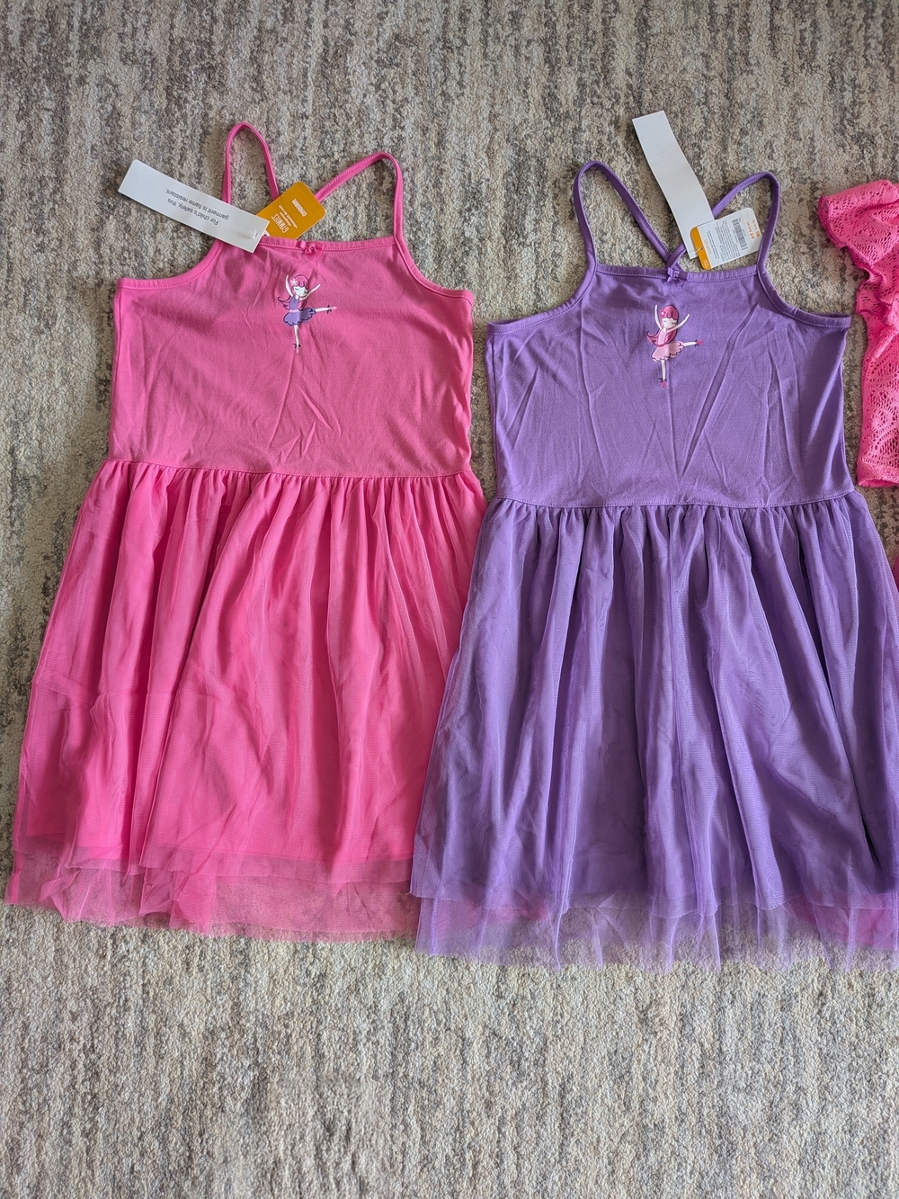 Girls L 10/12 Lot of 3 Dresses Pink Purple Tulle Tutu Hello Kitty Ballerina NWT - Picture 3 of 15